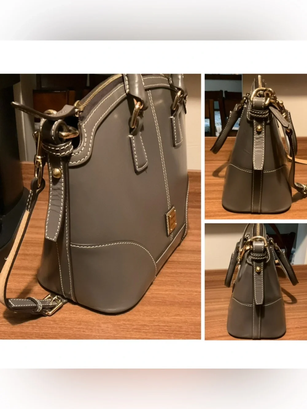 Dooney & Bourke Leather Handbag & Matching Wallet Set